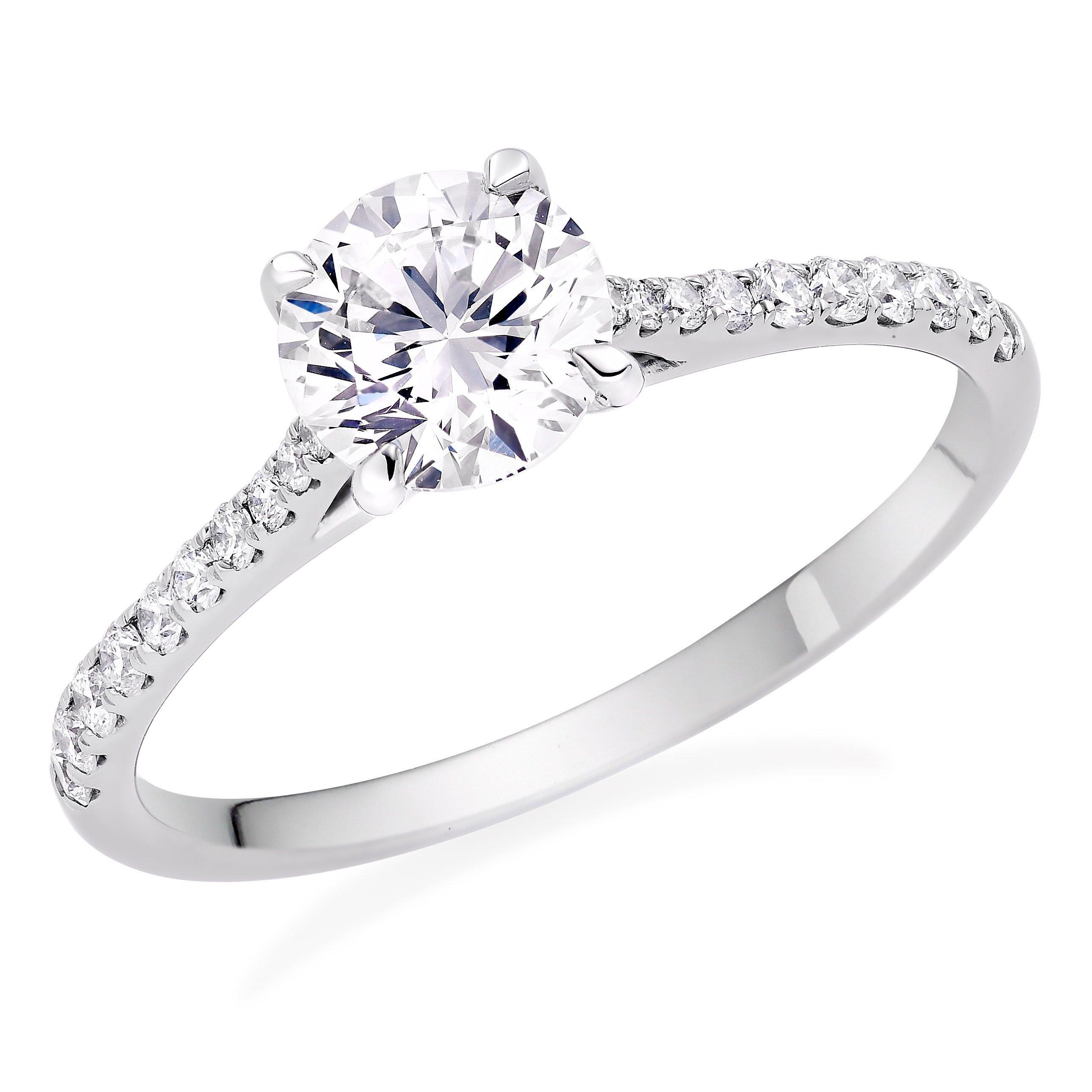 Beaverbrooks Once Platinum Diamond Solitaire Engagement Ring