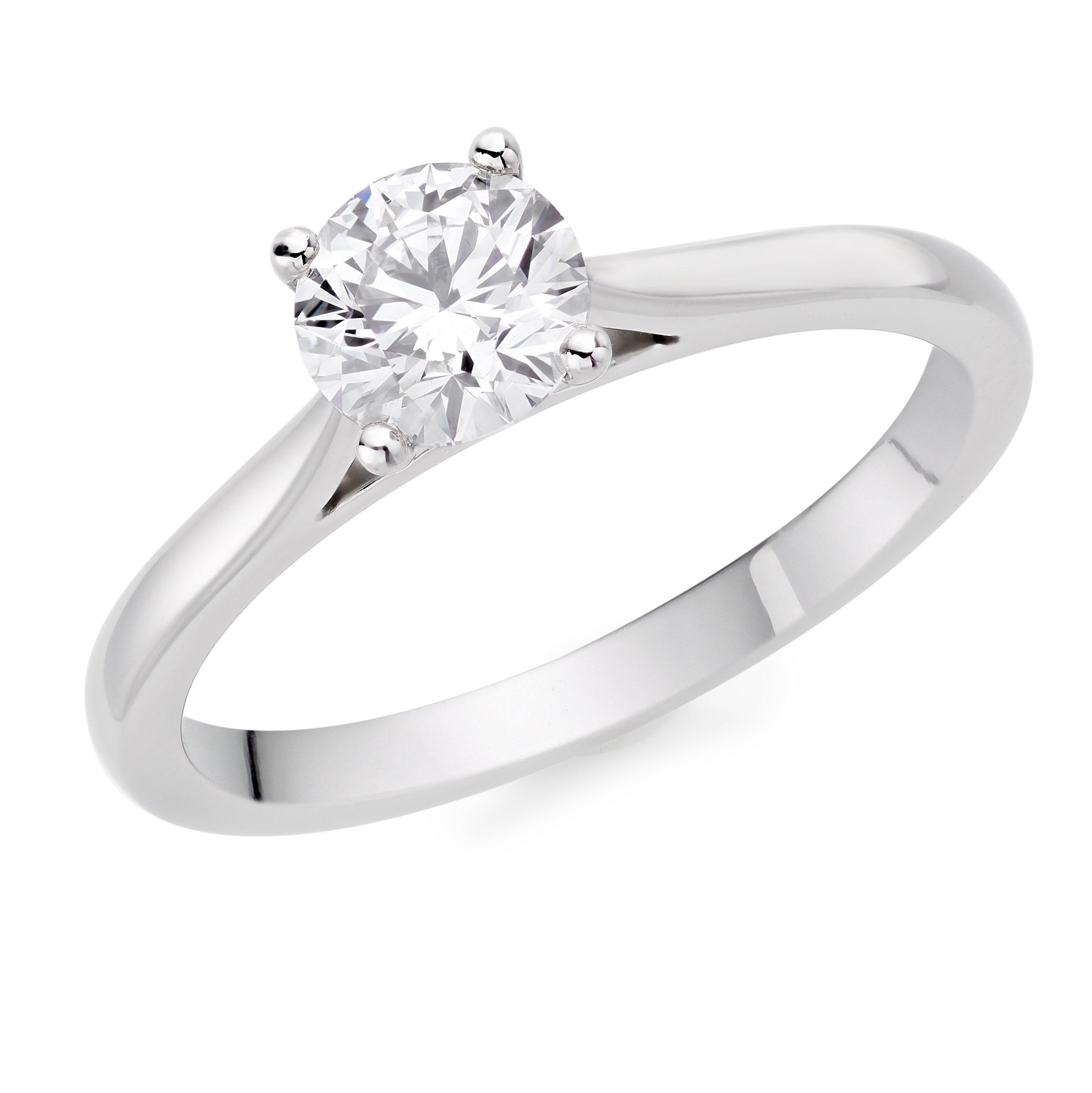 Beaverbrooks Once Platinum Diamond Solitaire Engagement Ring