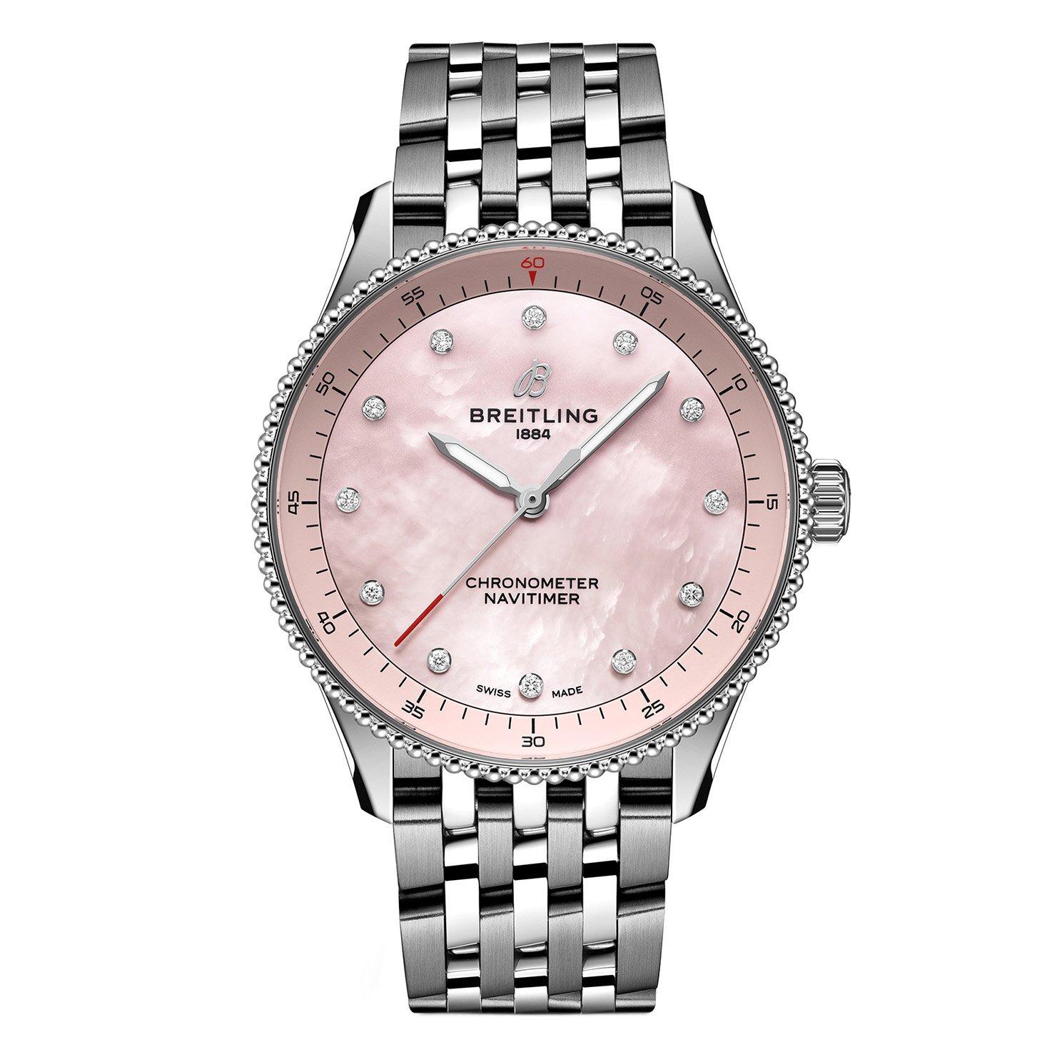 Breitling Navitimer 32mm Mother of Pearl Ladies Watch
