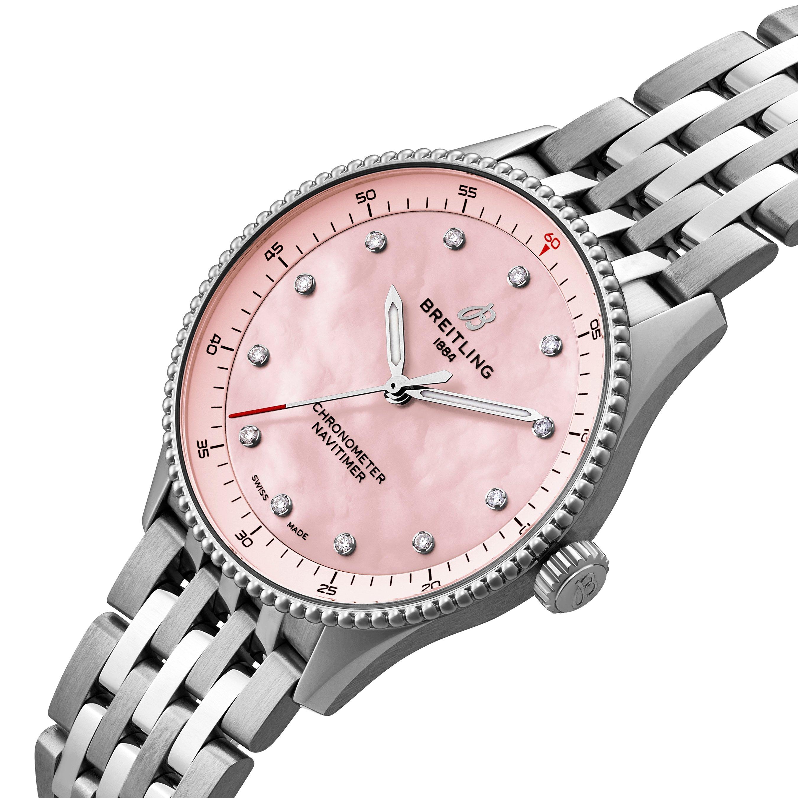 Breitling Navitimer 32mm Mother of Pearl Ladies Watch 3 Breitling Navitimer 32mm Mother of Pearl Ladies Watch