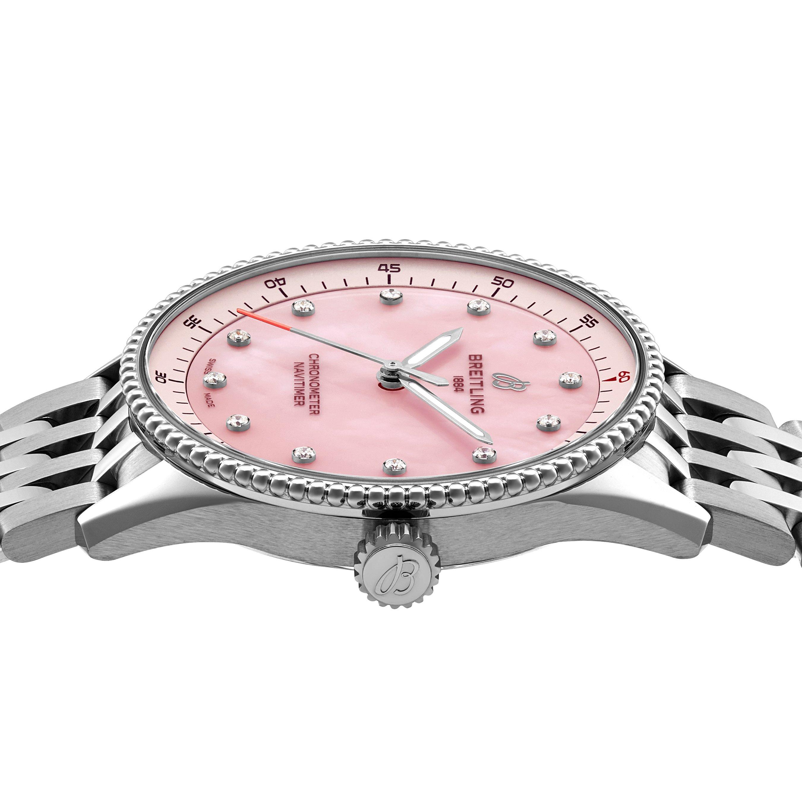 Breitling Navitimer 32mm Mother of Pearl Ladies Watch 4 Breitling Navitimer 32mm Mother of Pearl Ladies Watch