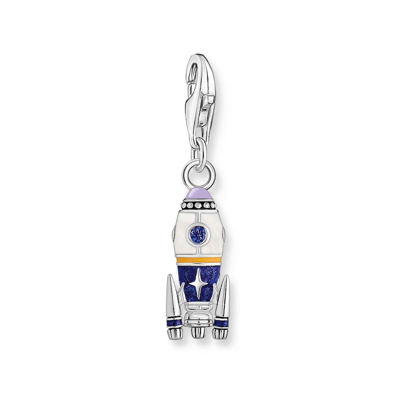 Thomas Sabo Silver Cubic Zirconia Rocket Charm