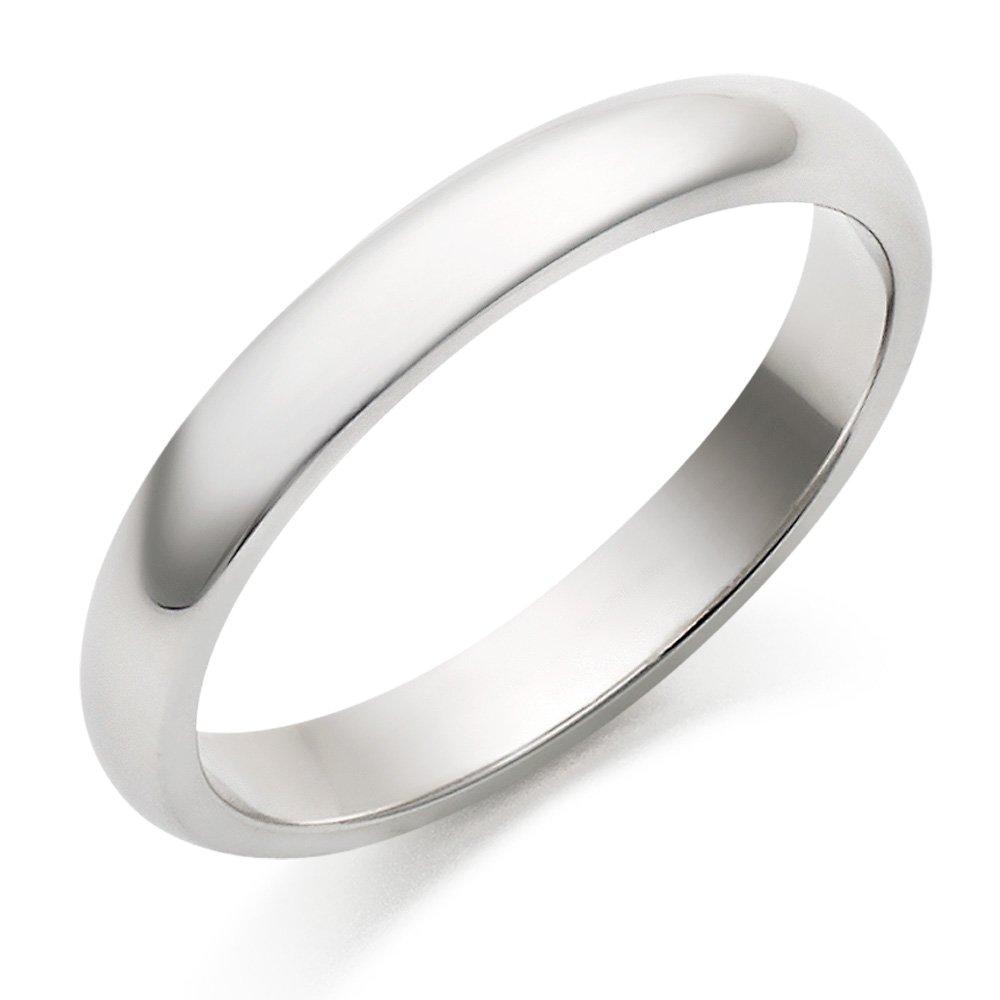 Beaverbrooks 9ct White Gold 3mm Wedding Ring