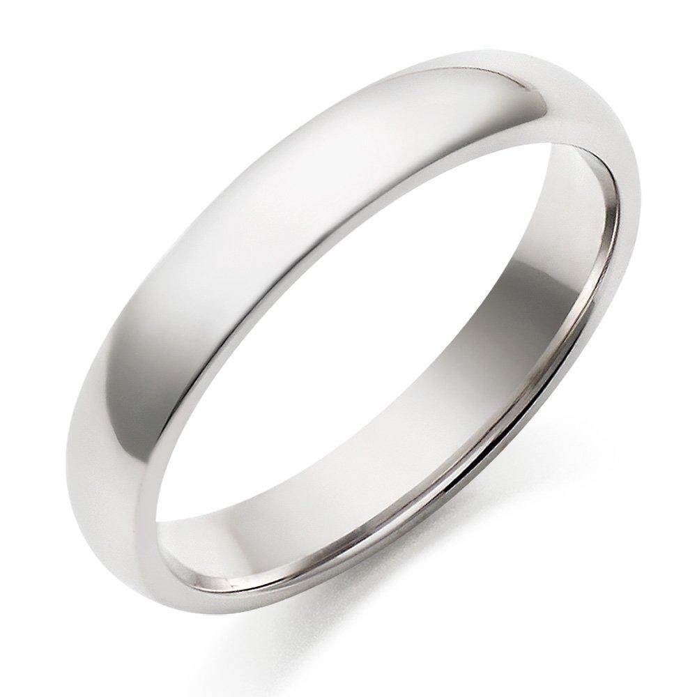 Beaverbrooks 9ct White Gold 4mm Men's Wedding Ring