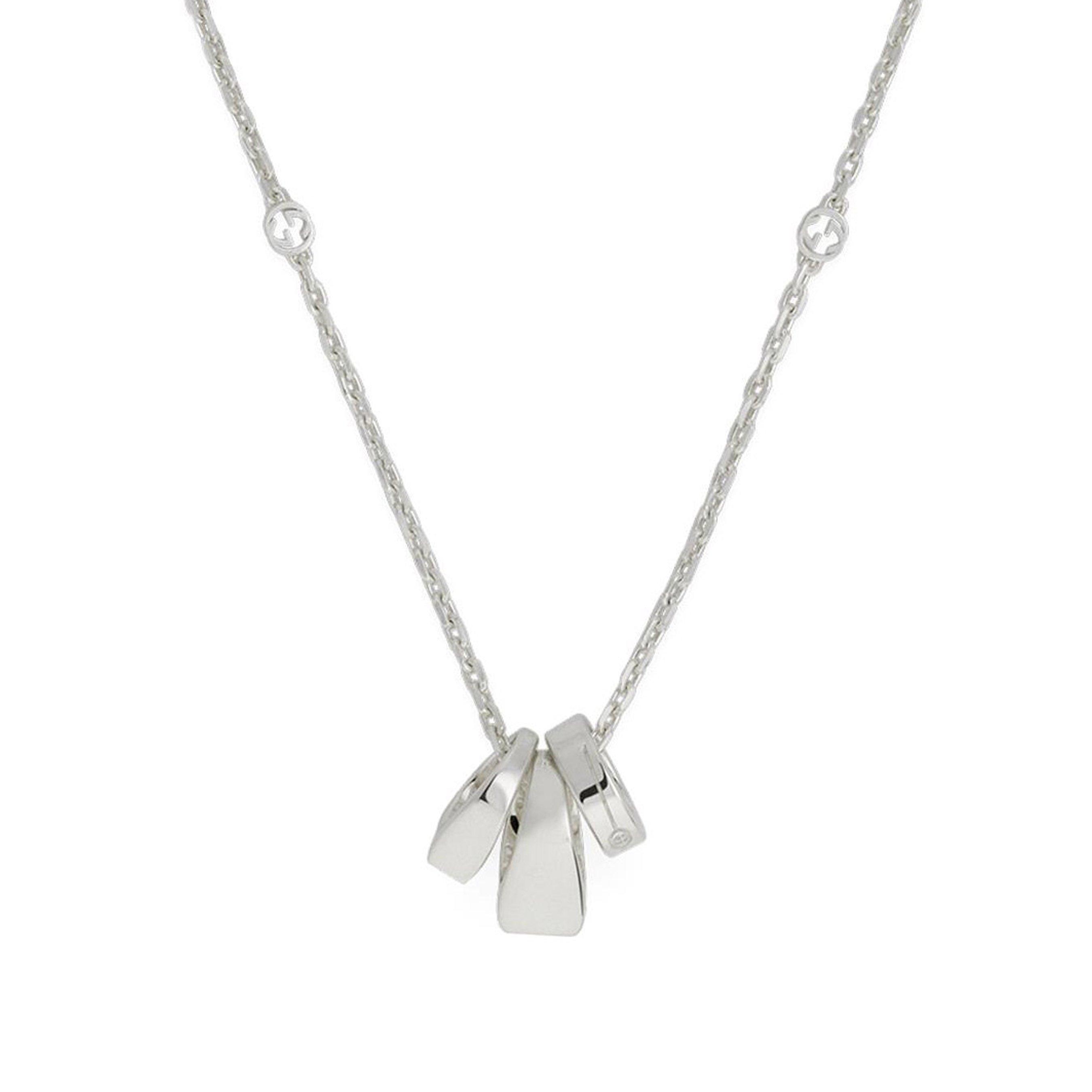 Gucci Interlocking Silver Necklace