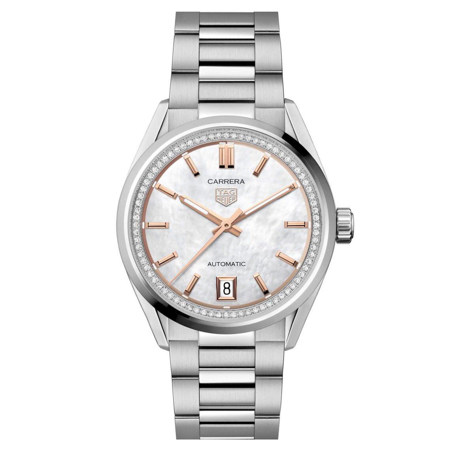 TAG Heuer Carrera Date 36mm Diamond Automatic Ladies Watch