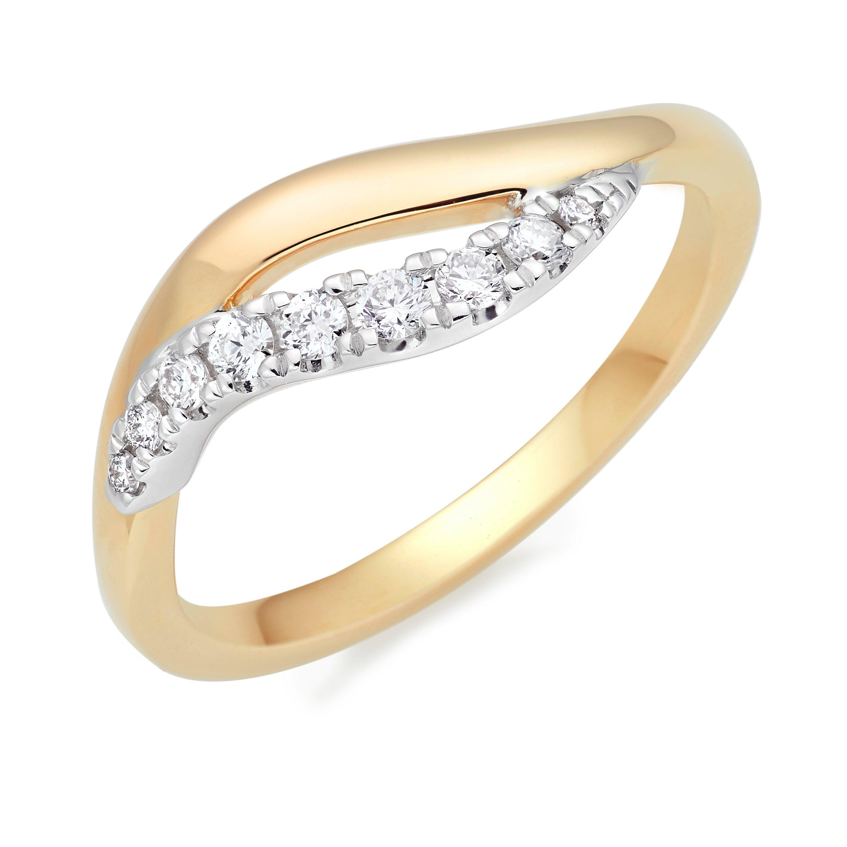 Beaverbrooks Essence 9ct Yellow Gold Diamond Ring