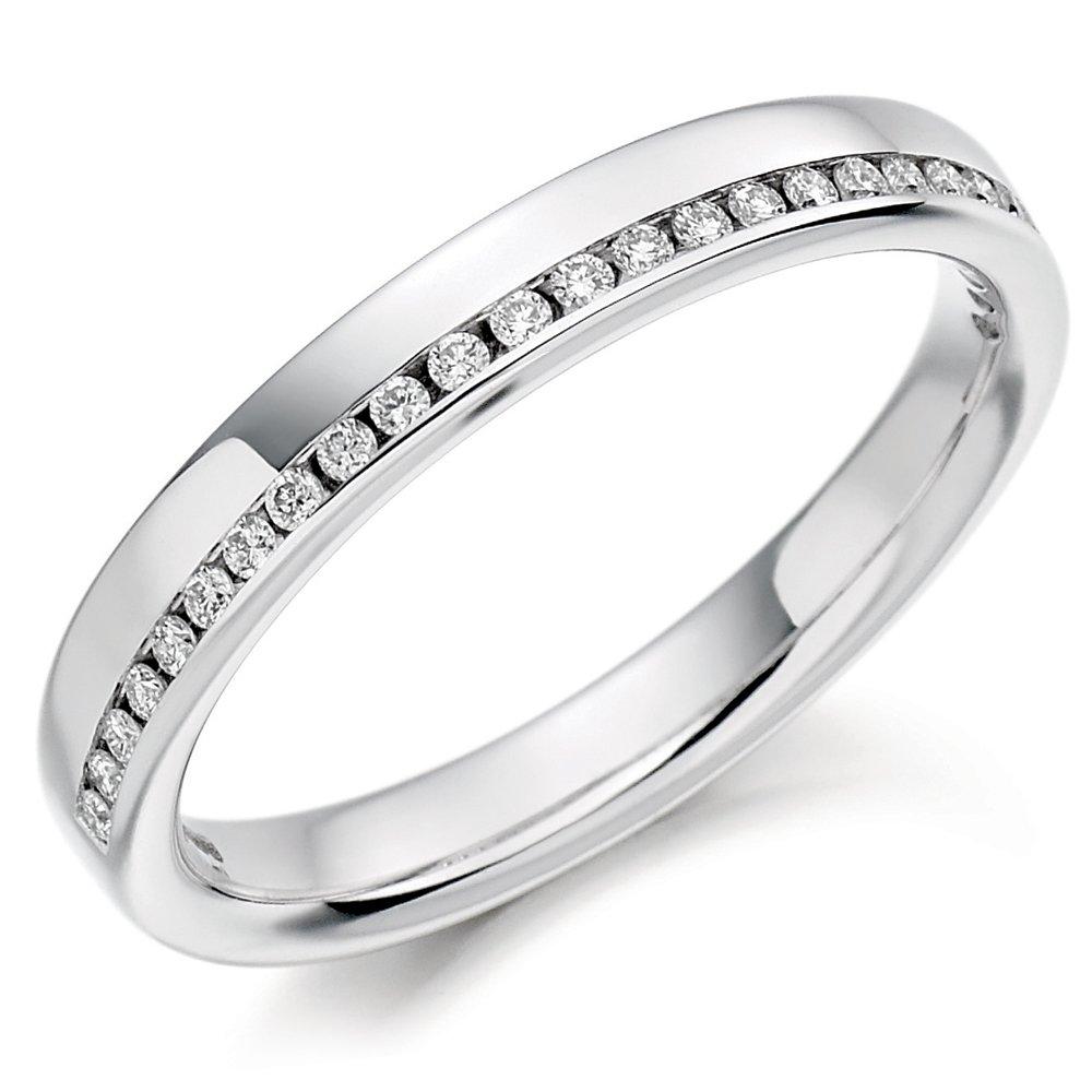 Beaverbrooks 9ct White Gold Diamond 3mm Wedding Ring